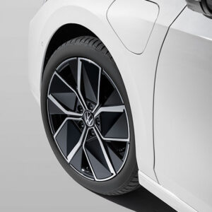 'LEEDS' Alloy Wheel Design Inserts - High Gloss Black - 5H0 071 214 D