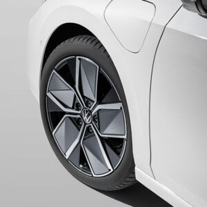 'LEEDS' Alloy Wheel Design Inserts - Matte Dark Graphite/Silver Grey Matt - 5H0 071 214 F