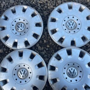 Set of Genuine Volkswagen Golf MK4 15" Wheel Trims Hub Caps x4 Passat Bora VW