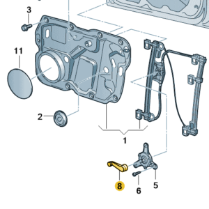 Window Crank Handle - 2K0 837 581 A 9B9