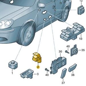 Window Switch - 7L6 959 855 B REH