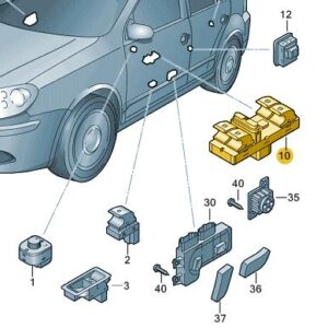 Window Switch Pack - Drivers Door